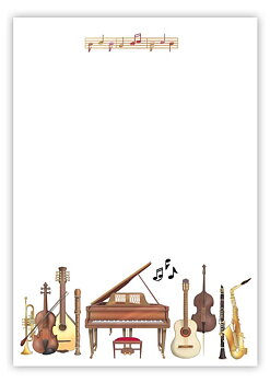Classical Musical Instruments, Slant Note Block, Quire Stationary