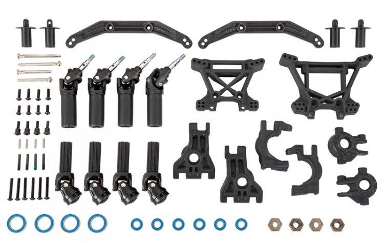 Traxxas Uppgradering Extreme HeavyDuty Svart Hoss, Rustler, Slash, Rptor R - 4x4