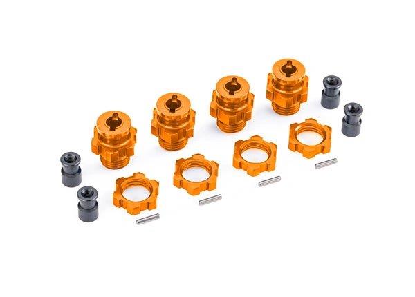 Traxxas Hjulnav & Mutter 17mm Alu Orange (4) Jato 4x4