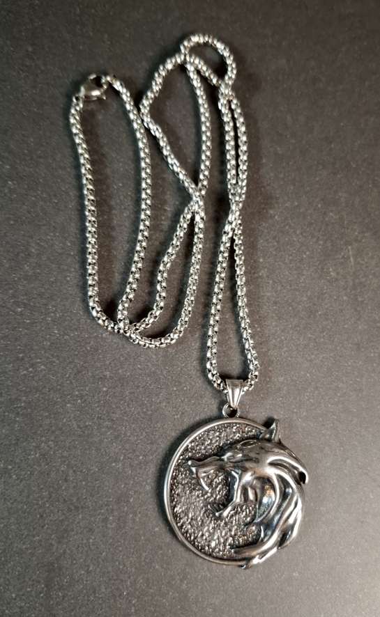 Witcher Halsband i Rostfrittstål - Varg