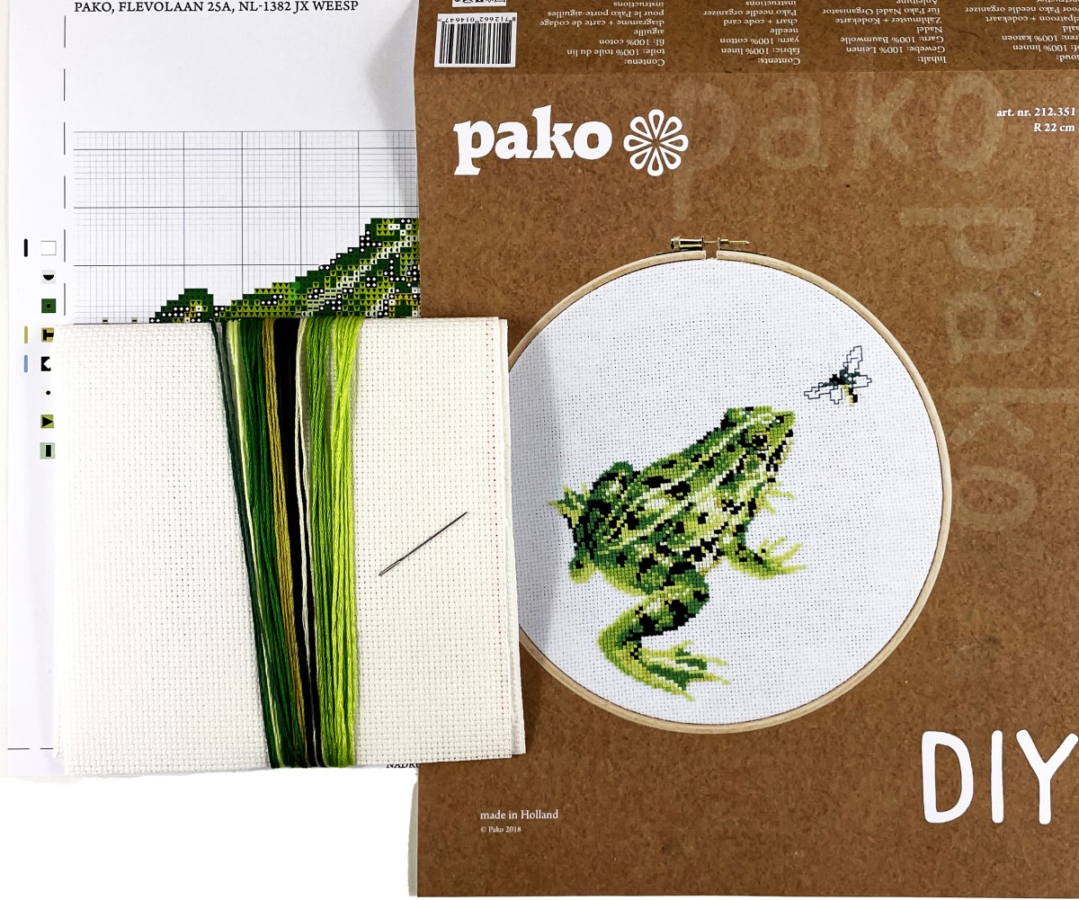 Pako Tavla rund 22 cm Groda Aida 5,5 - 3