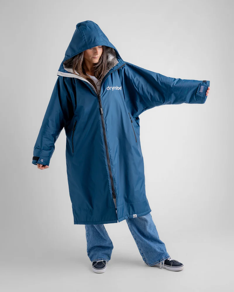 dryrobe® Advance Long Sleeve - Deep Sea Blue / Camo 3