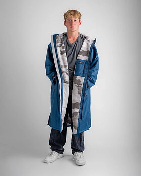 dryrobe® Advance Long Sleeve - Deep Sea Blue / Camo
