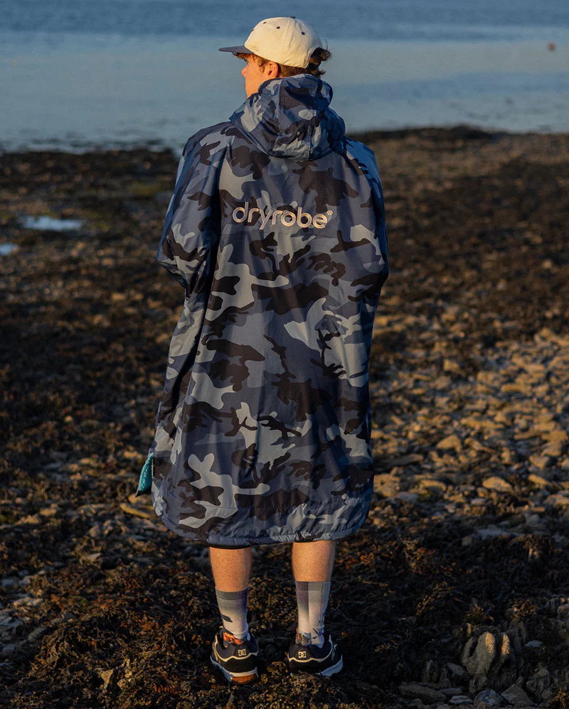 dryrobe Advance Long Sleeve - Blue Camo / Blue 2