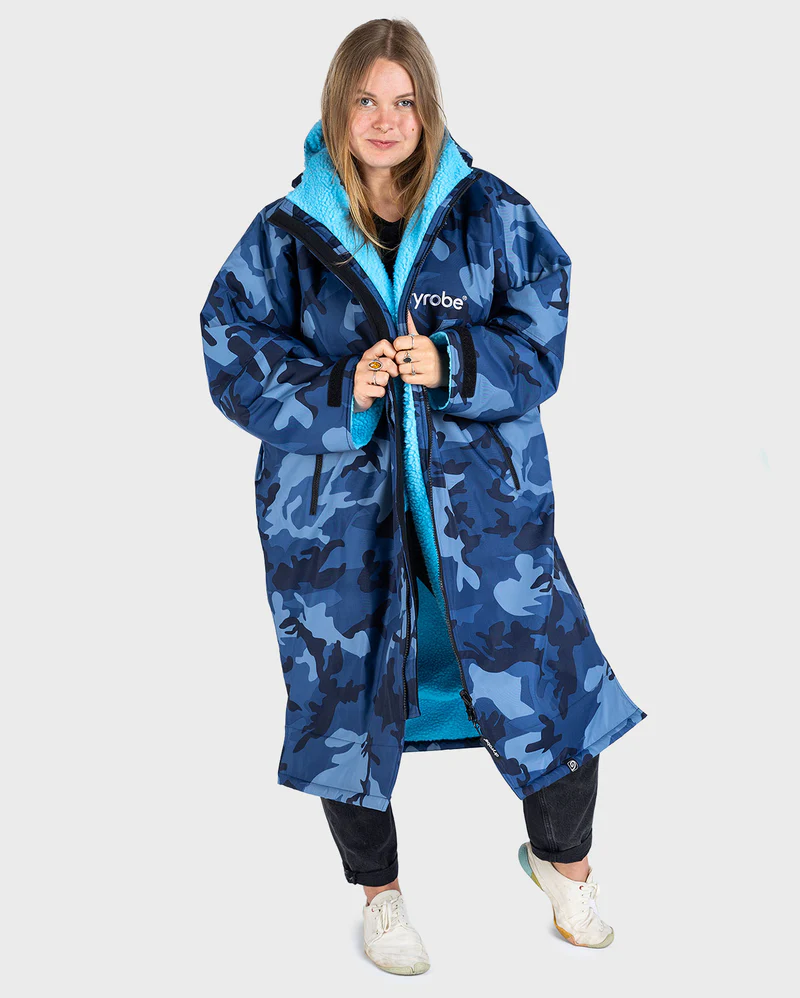 dryrobe Advance Long Sleeve - Blue Camo / Blue 4