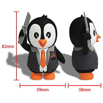 QSP - Penguin Figurine - Pingvinfigur Av PVC