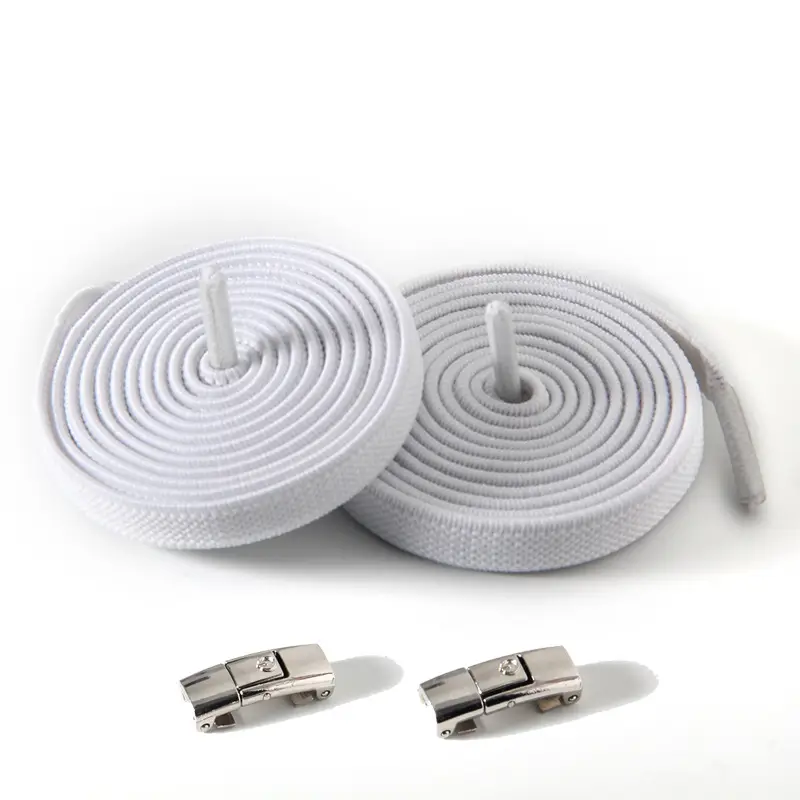 Elastische veters met metalen sluiting – zonder strikken