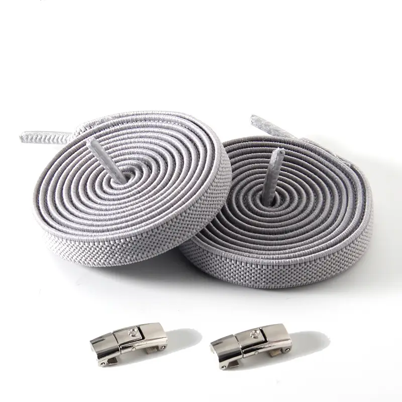 Elastische veters met metalen sluiting – zonder strikken - 5