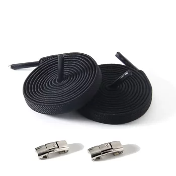 Elastische veters met metalen sluiting – zonder strikken