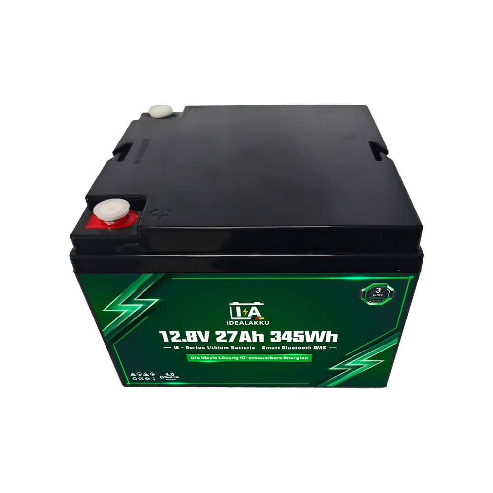 LiFePO4 Batteri 12 Volt  27 Ah , BMS , Bluetooth App , Bodelsbatteri -Idealakku- - 4