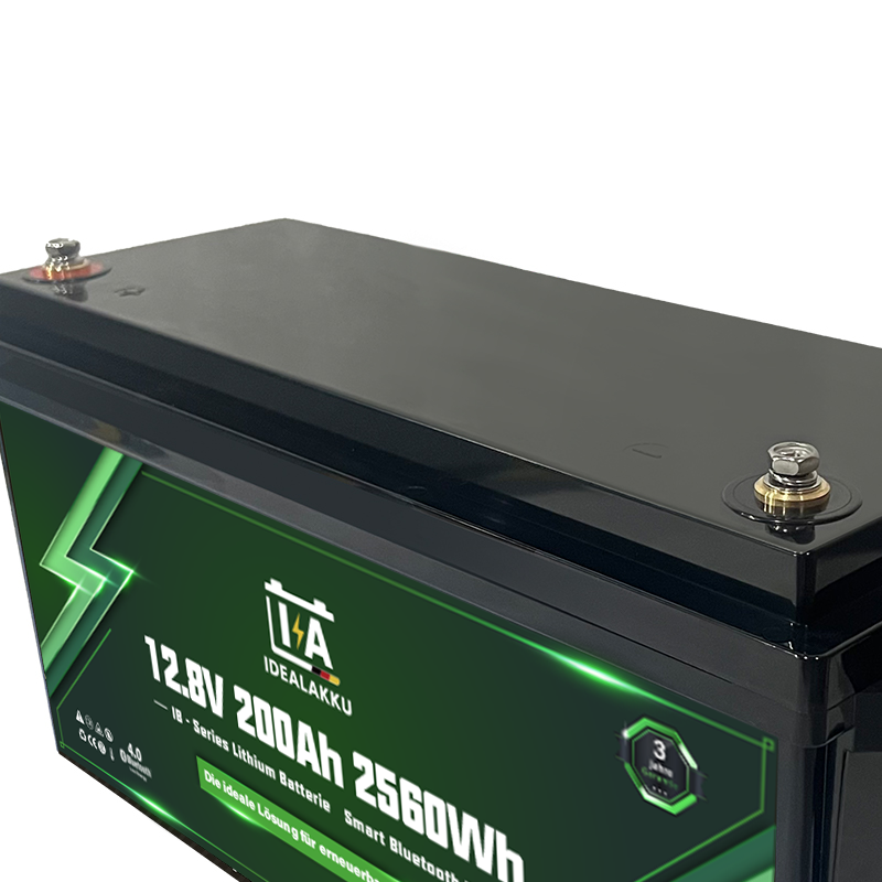 LiFePO4 Batteri 12 Volt 200 Ah , BMS , Bluetooth App , Bodelsbatteri -Idealakku- - 4