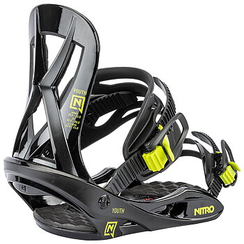 Nitro Snowboard Binding Rental Youth Green (New Disc)