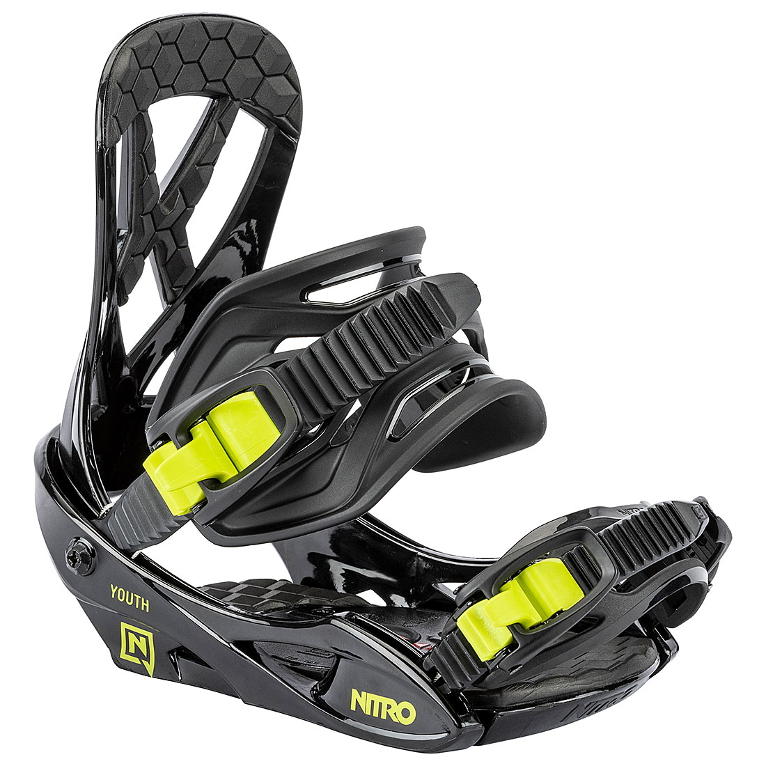 Nitro Snowboard Binding Rental Youth Green (New Disc) - 2