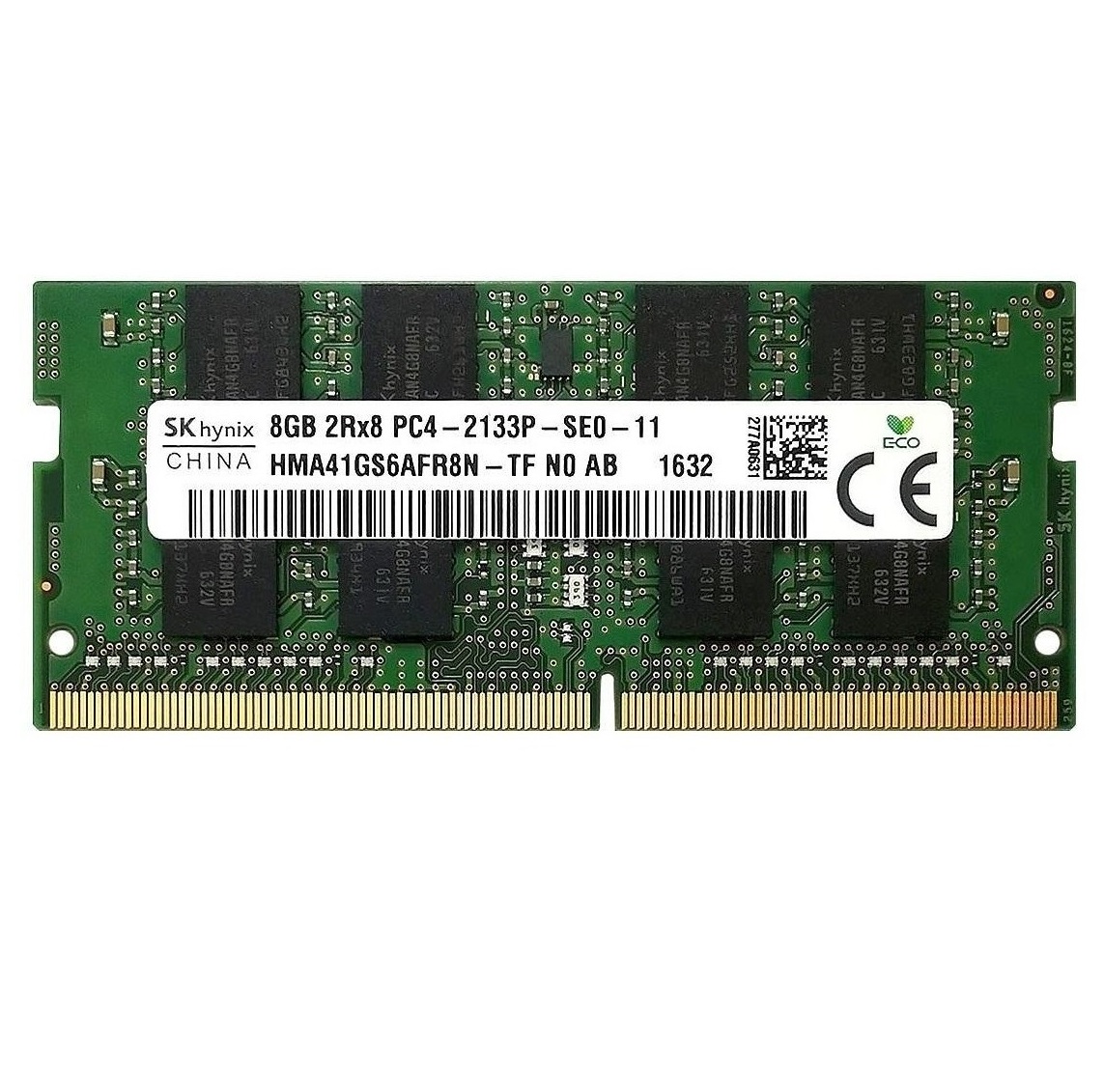 Begagnat 8GB DDR4 (1x8GB) SK Hynix SODIMM 2Rx8 PC4-2133P 2133MHz RAM Minne