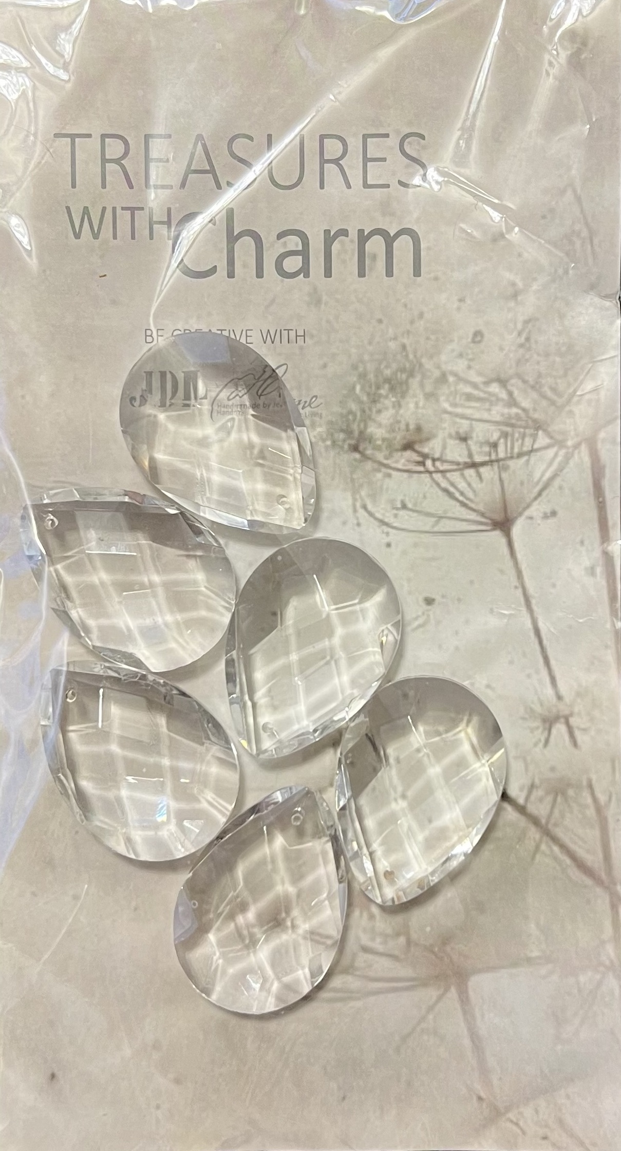 Prisma i glas droppe 41 mm Jeanne d´Arc Living shabby chic lantlig stil