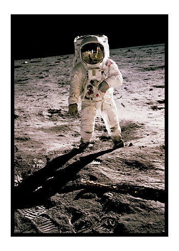 Buzz Aldrin On The Moon - Poster