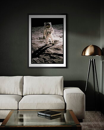 Buzz Aldrin On The Moon - Poster