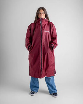 dryrobe® Advance Long Sleeve - Burgundy / Grey