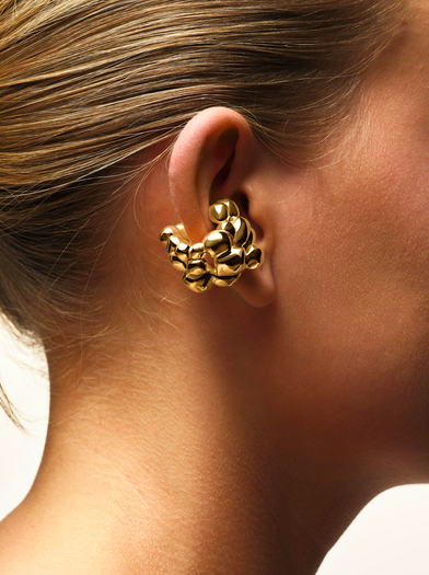 Bubbel Ear Cuff Guld