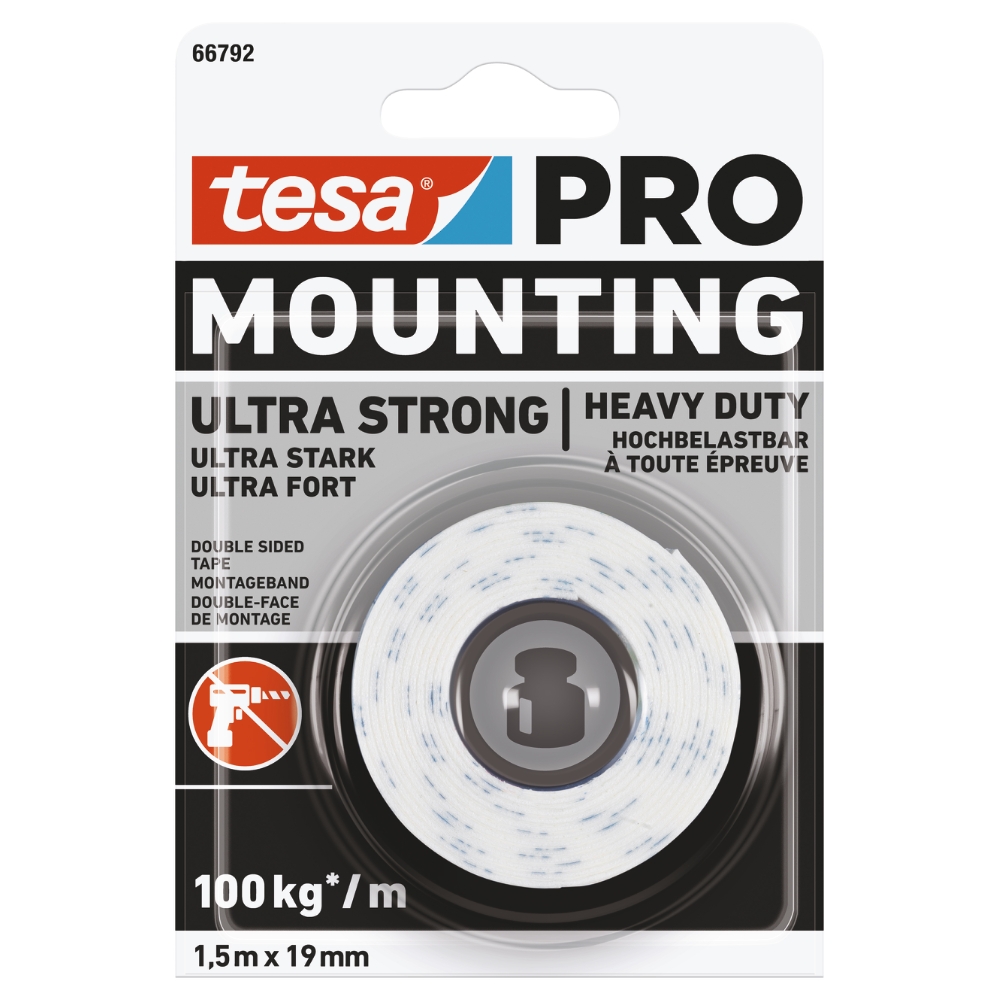 Monteringstejp PRO Ultra Strong 1,5MX19MM