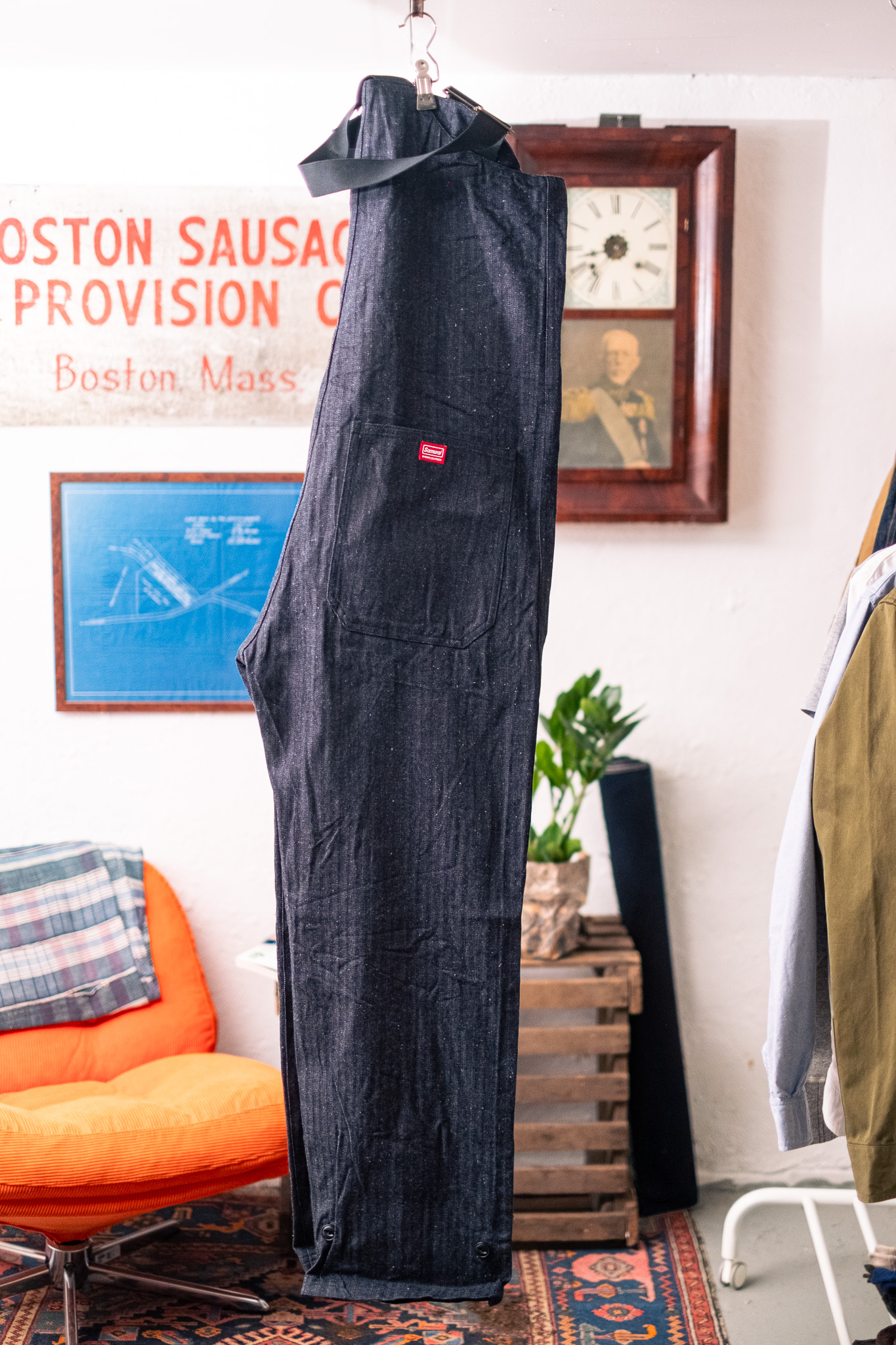 Samurai - Deck Pants Indigo Herringbone