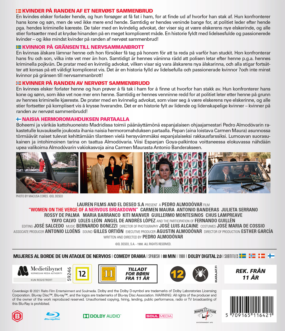 Kvinnor På Gränsen Till Nervsammanbrott (Blu-ray) - 2