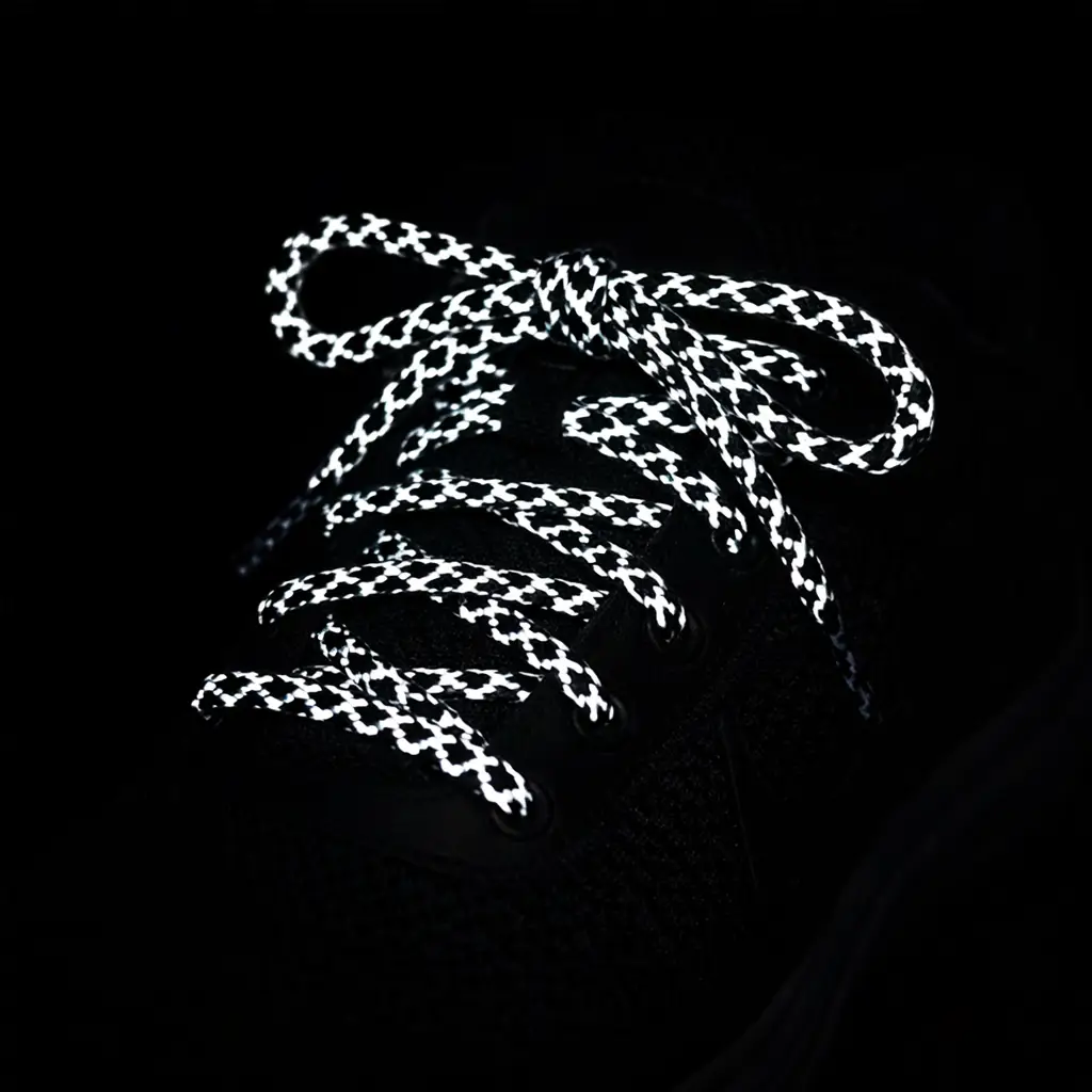 Ronde veters met reflectie - 2