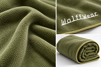 Wolffwear Sport towel - Microfiber towel, quick drying - Olive