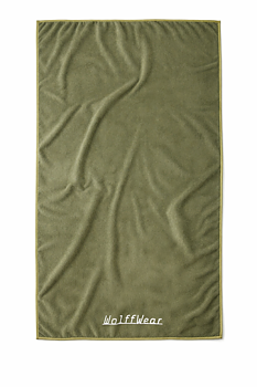 Wolffwear Sport towel - Microfiber towel, quick drying - Olive