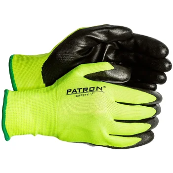 Arbetshandskar stl 7 Nitrilbelagd HI-VIS Nylon