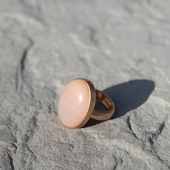 Sence Copenhagen - Ring Rose Aventurine Worn Rosegold 