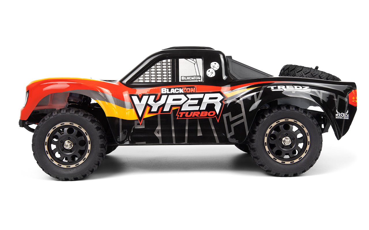 Blackzon 540275 Vyper SC Turbo 1/16 4WD 2S Brushless - Red/Orange - 2