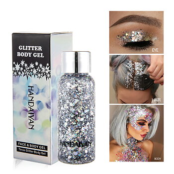 FACE & BODYGLITTER - Silver