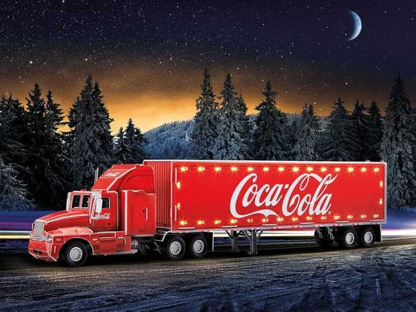 Pussel 3D  Coca-Cola Lastbil med Led - 2