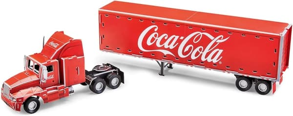 Pussel 3D  Coca-Cola Lastbil med Led - 4