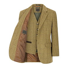  Engelsk Tweed - Derby Tweed Blazer med Väst- LIGHT SAGE
