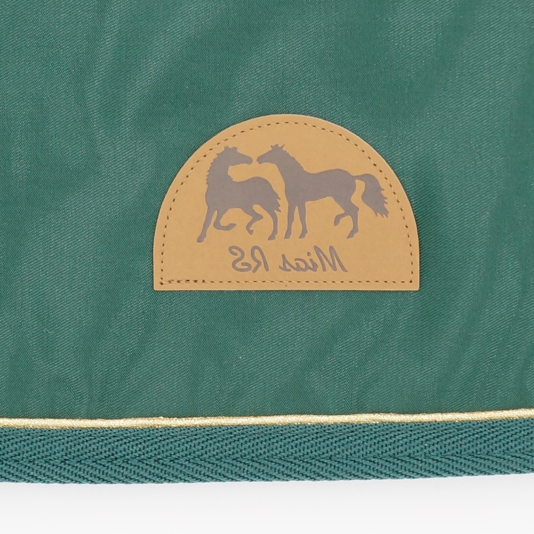 Ländtäcke Bävernylon Grön, Guld - 2