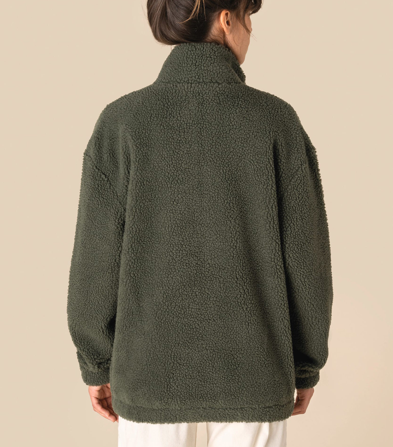 Spasso Sherpa Full Zip Sweatshirt – mjuk sherpa-jacka för vardag - 4