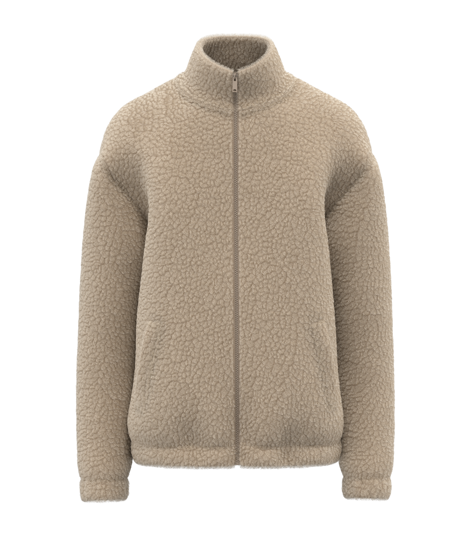 Spasso Sherpa Full Zip Sweatshirt – mjuk sherpa-jacka för vardag