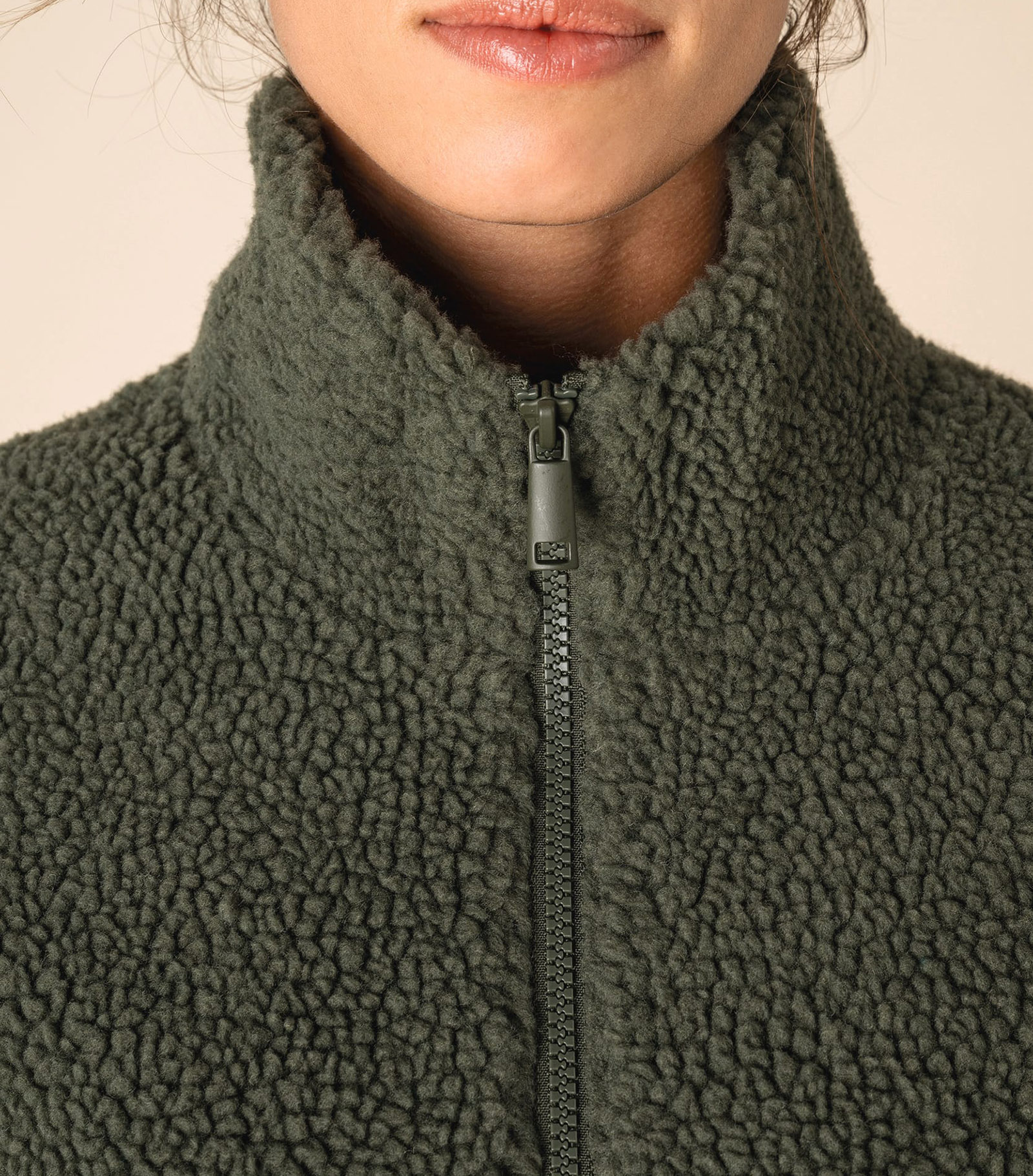 Spasso Sherpa Full Zip Sweatshirt – mjuk sherpa-jacka för vardag - 5