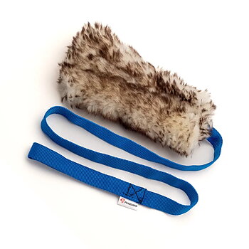 Genuine sheepskin with long handle funny dog toy fight toy hunting fight