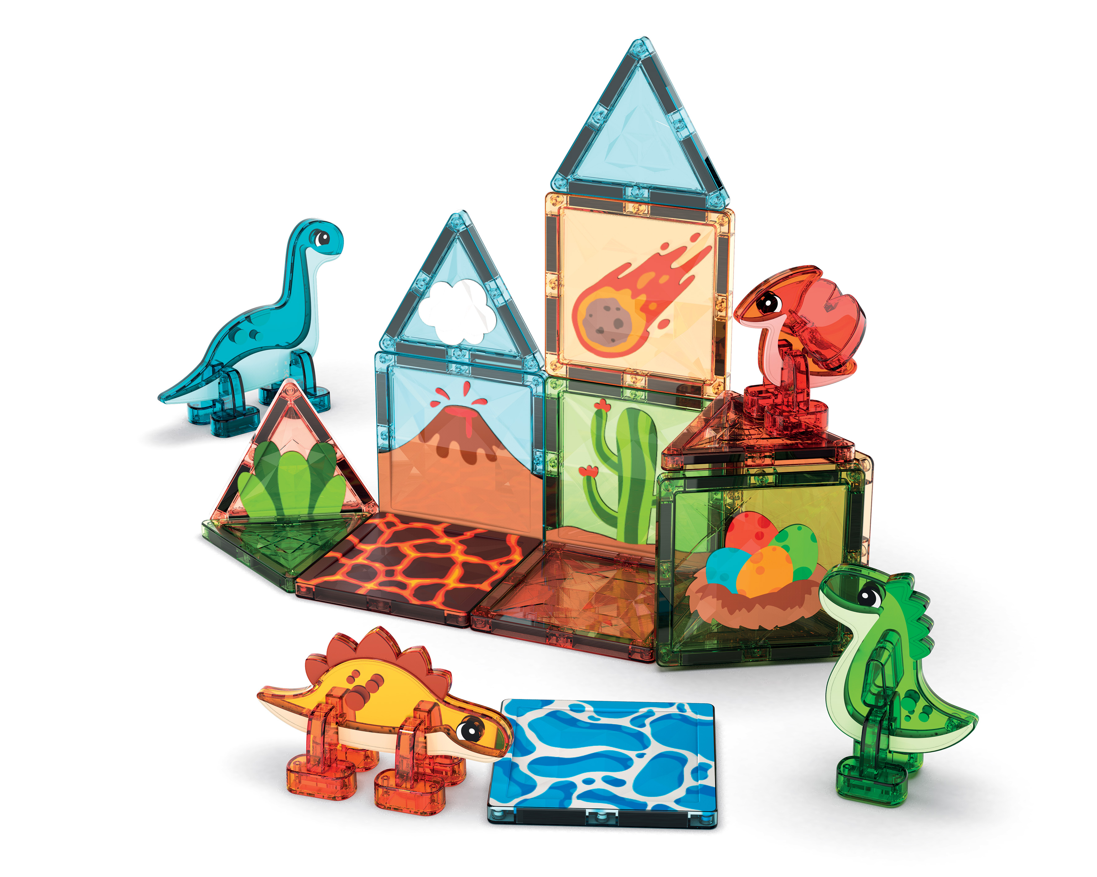 Geomag Magnetic tiles Dino World 25 pieces - 2