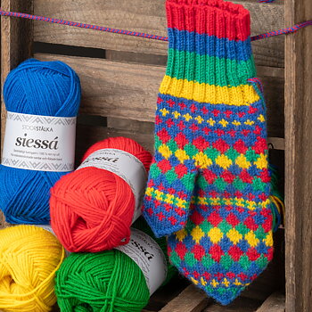 Strickset Fäustlinge Gällivare skogssameby