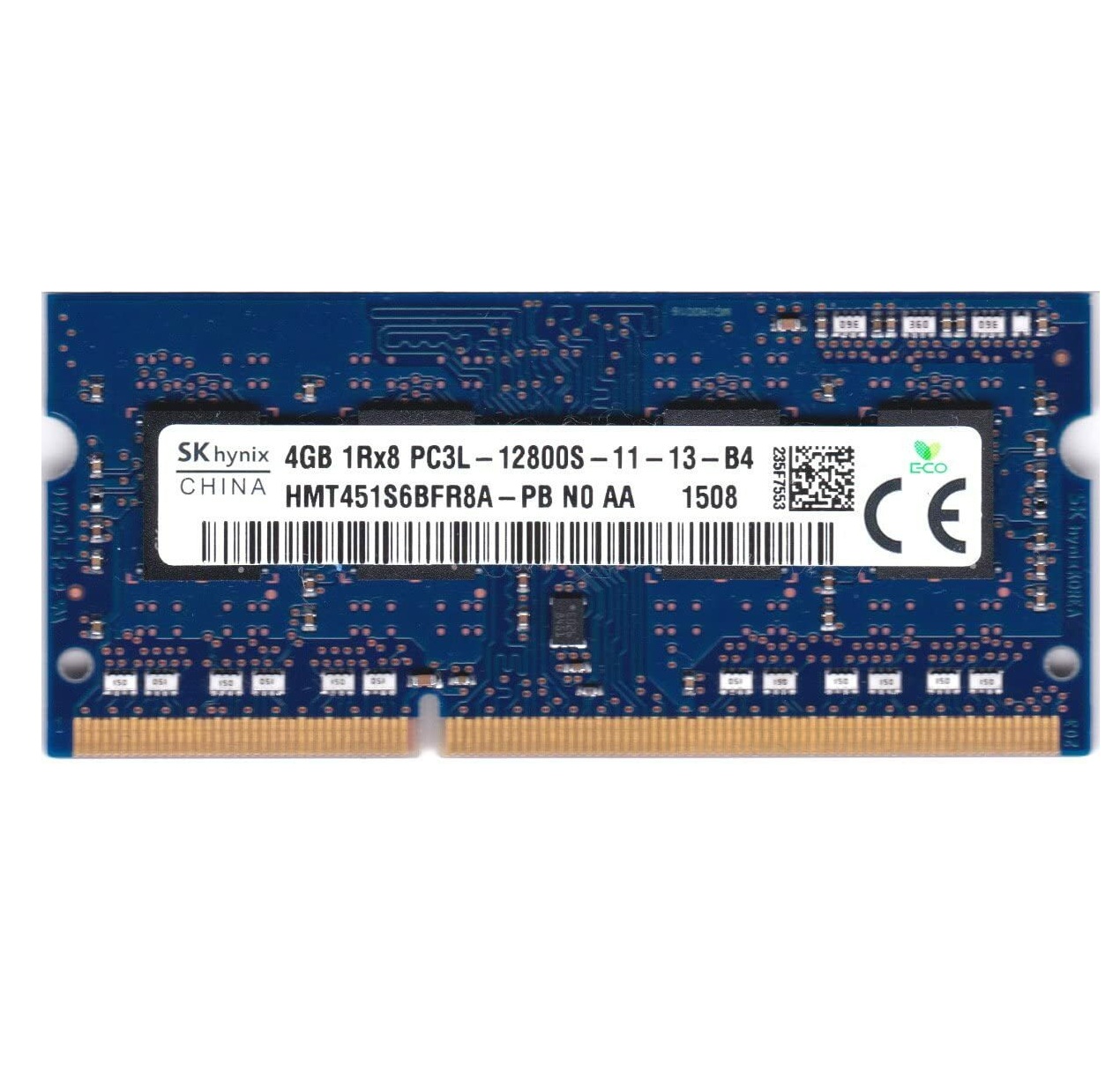 Begagnat 4GB DDR3L (1x4GB) SK Hynix SODIMM 1Rx8 PC3L-12800S 1600Mhz RAM Minne HMT451S6BFR8A-PB