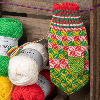 Knitting bundle mitten Elsa's Jokkmokk