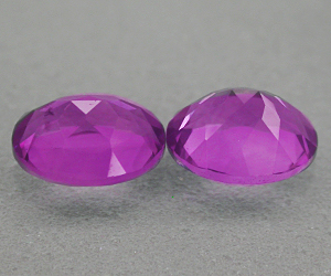 1.53 ct matchande 7x5 mm oval formade naturlig ametister - 3