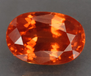 Impresionante piedra preciosa de granate espesartina natural calibrada de 6 x 4 mm de alta calidad de 0,74 ct - 2