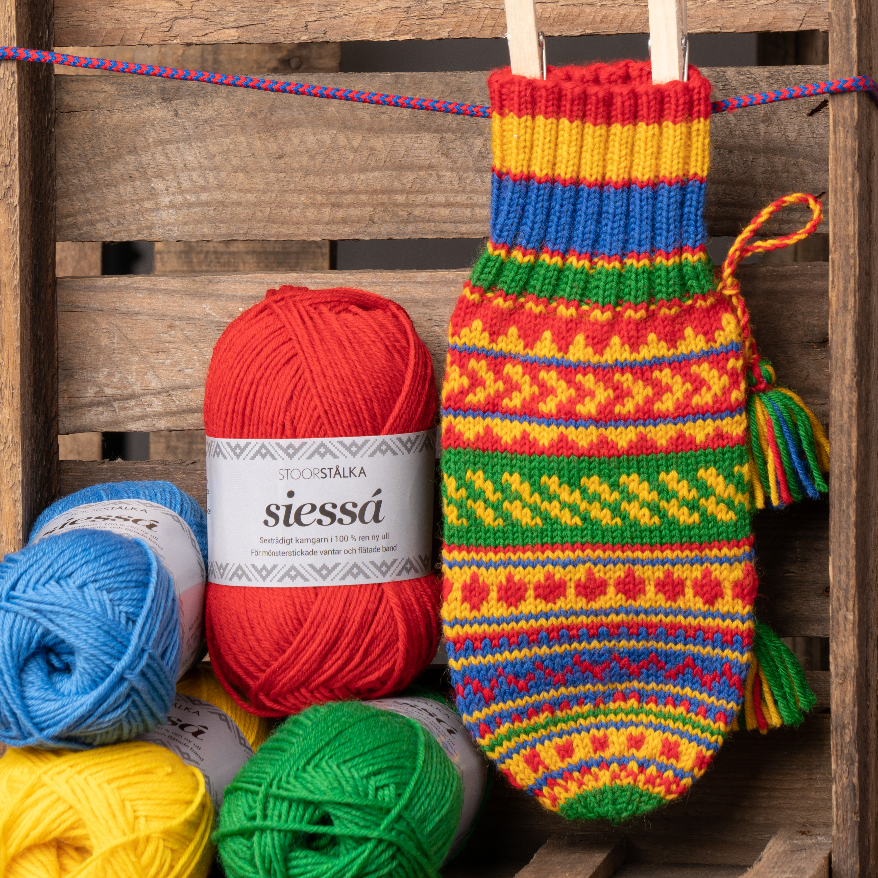 Strickset Fäustlinge klassisk Kiruna