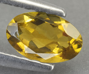 Magnífica piedra preciosa de turmalina amarilla natural