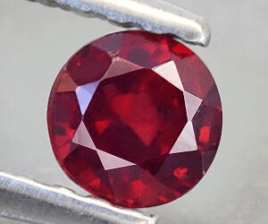 Piedra preciosa de espinela roja natural muy rara de Mogok, Birmania